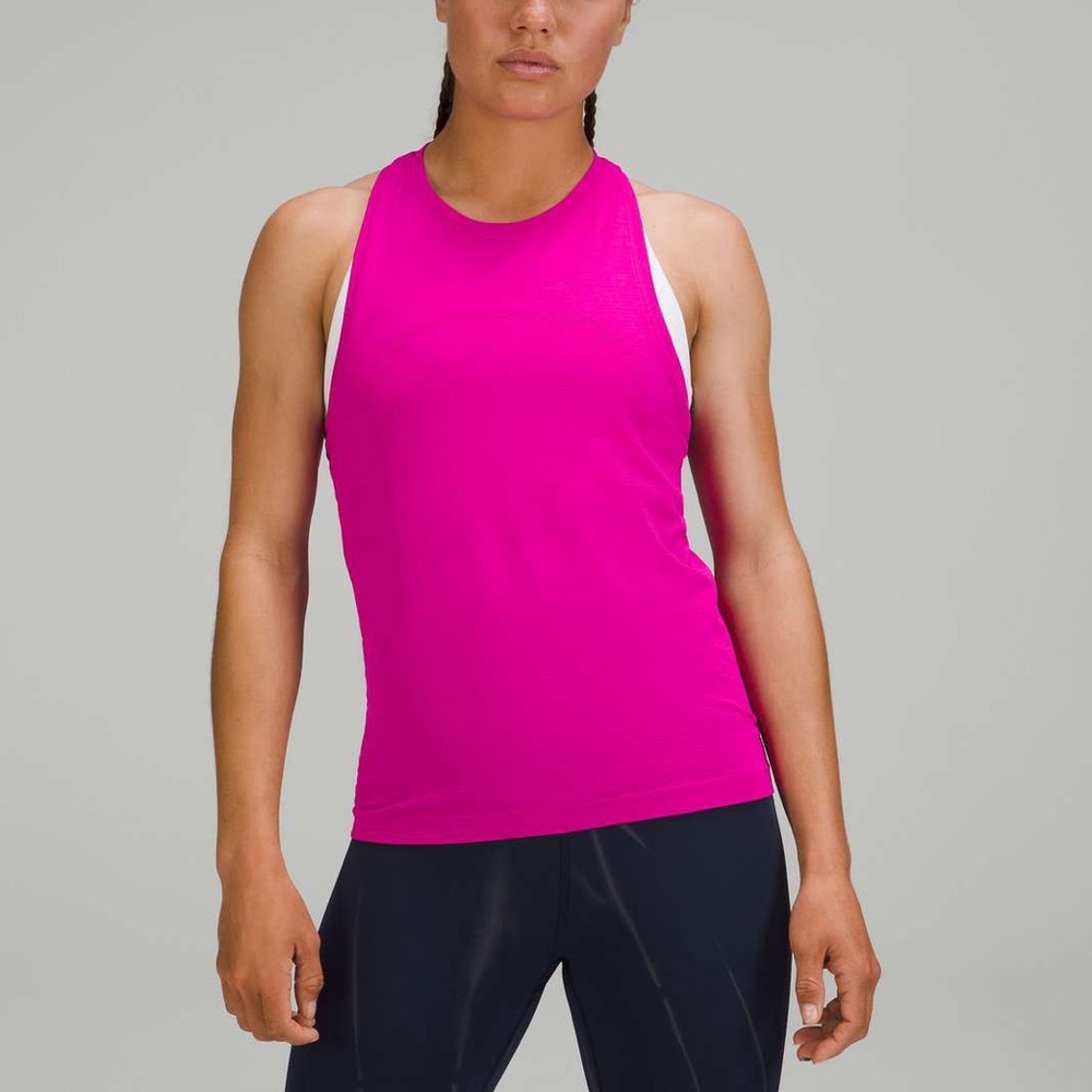 Lululemon Swiftly Tech High-Neck Tank Top 2.0 Race Length in Purple Highlight